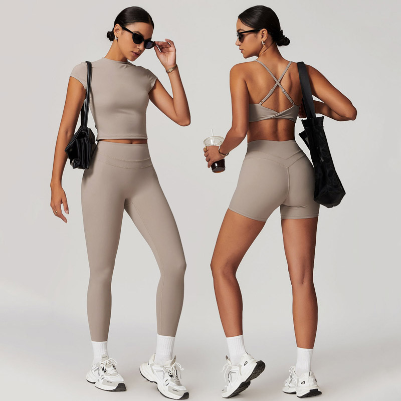 Women 5-Piece Yoga Set Custom Logo Activewear - Sportswear...
