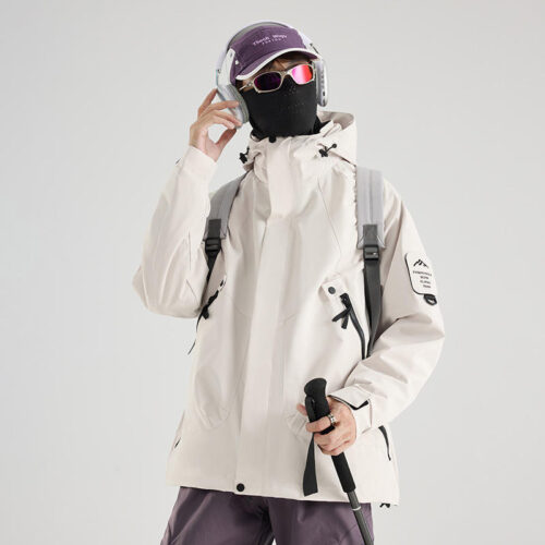 3-in-1 Windproof Waterproof Hooded Jacket - Outdoor Appare...