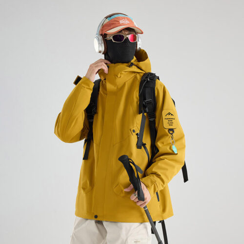 3-in-1 Windproof Waterproof Hooded Jacket - Outdoor Appare...