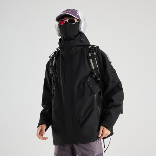 3-in-1 Windproof Waterproof Hooded Jacket - Outdoor Appare...